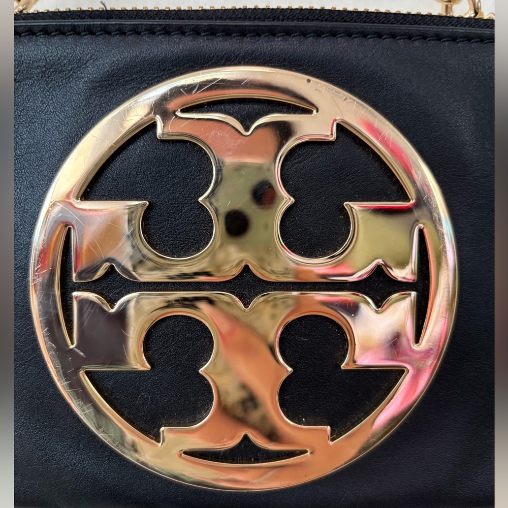 Tory Burch Wristlet with Iconic Gold TB Logo - Picture 3 of 14